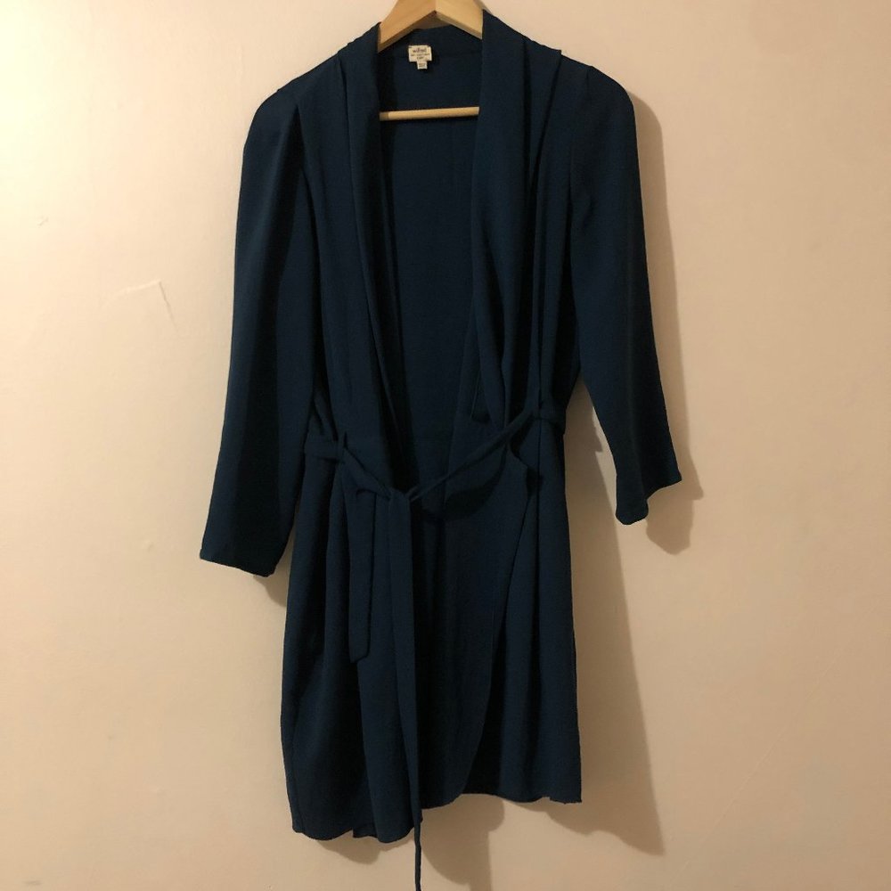 Wilfred Teal Wrap shirt